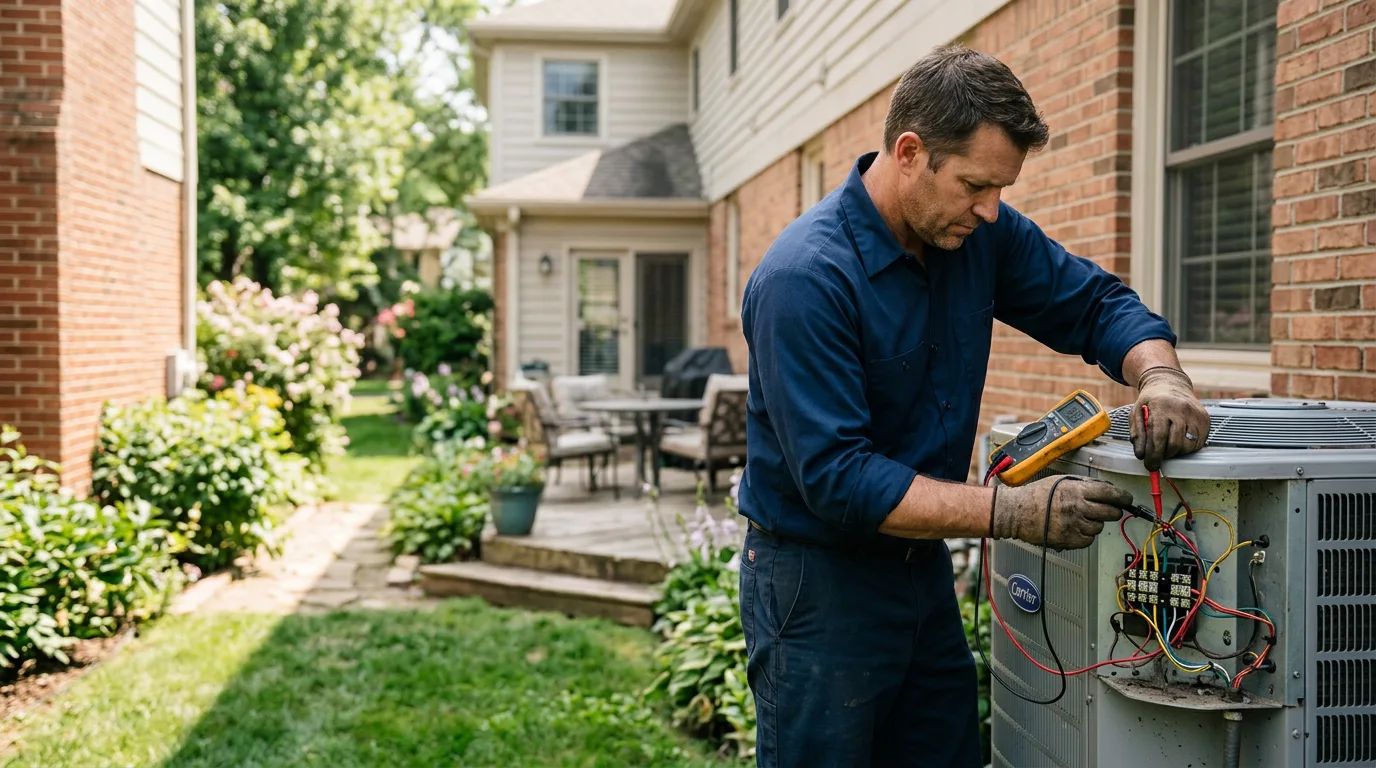 HVAC technician working near Crestwood, KY